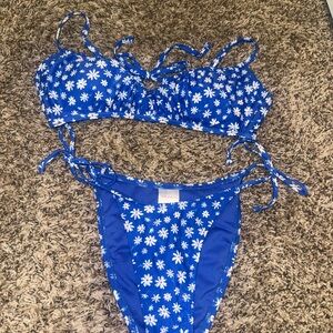 Target Blue Floral Bikini Set